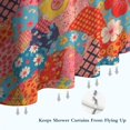 thumbnail image 6 of Pioneer Flower Floral Print Pattern Shower Curtain 84"x72", Bathroom Decorative Shower Curtain Set with 12 Hooks, Waterproof Washable, 6 of 6