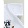 thumbnail image 5 of Jxzom Toddler Girl Easter Outfit 6M 12M 18M 2T 3T 4T Bunny Carrot Print Short Sleeve T-Shirt Flared Pants Summer Clothes Set, 5 of 7