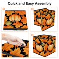 thumbnail image 4 of Maple Ieaf Pumpkin Foldable Clothes Toy Storage Bins with Handle, 10.8"x10.5"x10.6", Large Capacity, 4 of 6