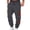 Dark Gray, variant on Men's & Big Men's Cargo Jogger Sweatpants Drawstring Waist Contrast Patchwork Pants with Zipper Pockets Casual Tapered Trousers