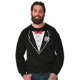 thumbnail image 3 of Vintage Formal Bachelor Party Tuxedo Men's Big & Tall Crewneck Sweatshirt Brisco Brands 2X, 3 of 5