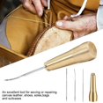 thumbnail image 3 of EIGTHTAIL Awl Set Copper Awl With Three Replacement Needles For Shoe Repair And Sole Repair Tools  Shoe Awl Straight Hook Curved Needle Thousand Pieces Of Awl, 3 of 8