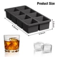 thumbnail image 2 of Bandeja para cubitos de hielo Samuelworld, cubos grandes de 2 pulgadas, paquete de 3 con tapa, 2 of 7