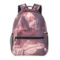 thumbnail image 1 of Disketp Pink Lotus Buddha Mochila Estampada para Hombre y Mujer – Mochila Ligera Clásica con Múltiples Bolsillos para Universidad, Trabajo y Viajes-One Size, 1 of 5