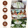 thumbnail image 7 of Sage Green Gray Round Tablecloth, Fitted Table Cover with Elastic for 55"-60" Round Tables, Gradient Country Abstract Aesthetic Table Cloth Outdoor Indoor Dinning Party Waterproof Tablecloths, 7 of 7