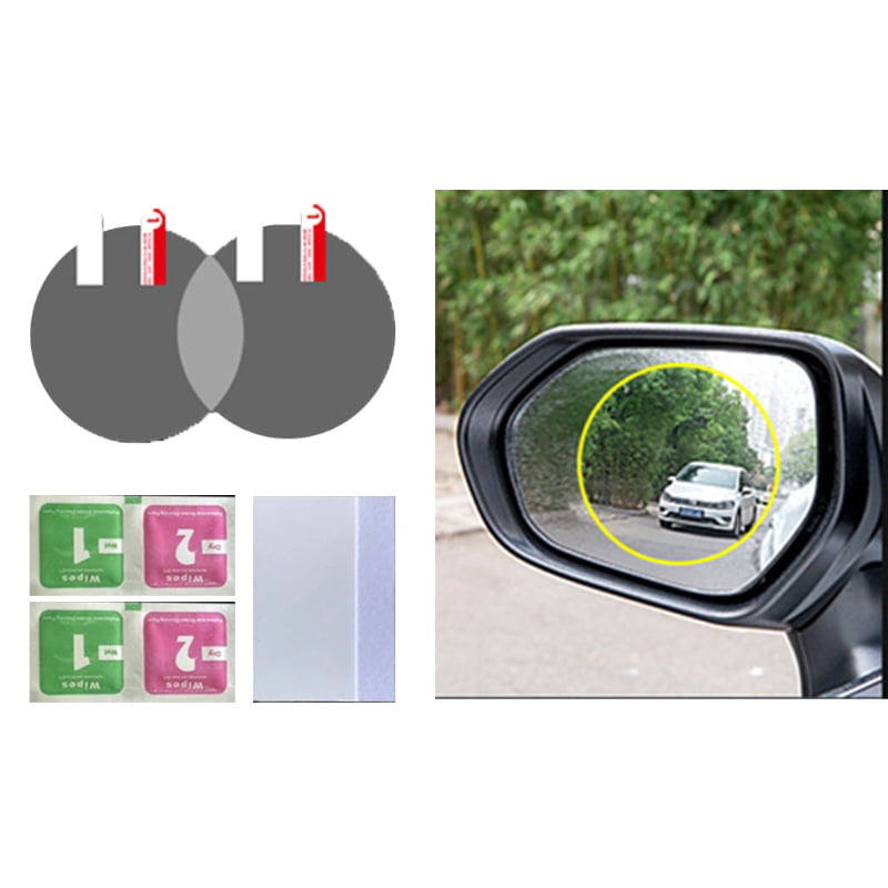 2PCS Car Rainproof Rearview Mirror Sticker Anti Fog Rain Shield Protective Film