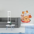 thumbnail image 2 of Mesa Auxiliar Acrílica Para Espacios Pequeños Y Reloj De Pared Con Forma De Gato, Silencioso (sin Tictac), Ideal Para La Oficina, El Dormitorio, La Cocina O El Balcón. Fácil Montaje., 2 of 7