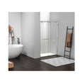 thumbnail image 2 of Elegant Kitchen and Bath Semi-frameless shower door 48 x 76 Brushed Nickel, 2 of 8