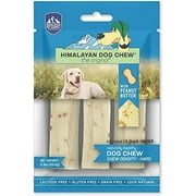 Himalayan Dog Chew Original Yak Cheese Dog Chews, 100% Natural, Long Lasting, Gluten Free, Healthy & Safe Dog Treats, Lactose & Grain Free, Protein Rich, Peanut Bits, Small, Dogs 15 lbs and Smaller