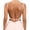 Pink, variant on IQOGKRN Women's Low Back Bras with Padded Removeable Wirefree Seamless Bra Backless Multiway Straps Convertible Bra Pink L