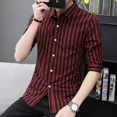 thumbnail image 5 of Camisas para Hombre Negocios Media Manga Hombre Camisa Verde Trendyol Moda 2024 Original con Mangas Normal Barata Marca Hipster Cool, 5 of 5