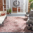 thumbnail image 2 of SAFAVIEH Courtyard Sheridan Floral Indoor/Outdoor Area Rug, Red/Ivory, 8' x 10', 2 of 11