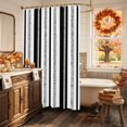 thumbnail image 5 of Modern Simple Art Shower Curtain, Waterproof Shower Curtains for Bathroom, Black Gray Vertical Stripes Pattern Washable Fabric Bathtub Curtain Set Bath Decor with 12 Hooks Standard 72"x72", 5 of 8