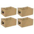 thumbnail image 1 of Tela Planta Cultivo Bolsas con Asas, 15.7"x11.8"x7.9" No Tejido Fieltro Jard?n Cama Maceta Contenedor Macetas para Verdura Flor Hierbas, Caqui Paquete de 4 Unique Bargains plantando bolsas de cultivo, 1 of 5