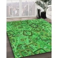 thumbnail image 3 of Ahgly Company Machine Washable Indoor Rectangle Transitional Forest Green Area Rugs, 4' x 6', 3 of 7