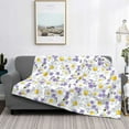 thumbnail image 2 of Fuzoiu Daisies Flowers Print Flannel Blanket,Throw Blanket,Flannel Home Decor,Fleece Bed Blankets,Cozy Soft Blanket for Bed, Sofa, Camping, and Travel-60"x50", 2 of 6