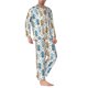 thumbnail image 2 of Fotbe Cartoon Poodle Dog Pijama de Hombre con Estampado de Manga Larga, Conjunto de 2 Piezas, Ropa de Dormir Suave y Cómoda con Bolsillos-XX-Large, 2 of 7