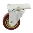 thumbnail image 2 of koolsoo Roue Unique en Caoutchouc+fer Pivotante Rectangulaire Roulettes Fixes Rotation à 360 Degrés Roulement Intégré pour Rotation Flexible, 2 of 7