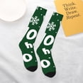 thumbnail image 6 of Bingfone Compression Socks for Women and Men Long Socks for Running Athletic Cycling Nurse-Ho Ho Ho A, 6 of 8
