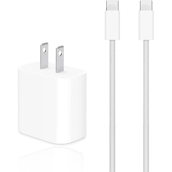 TYPPKMM 20W PD Wall Charger USB-C Fast Charging Block Compatible with iPhone 15/14, iPad Pro, Home