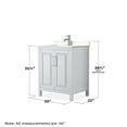 thumbnail image 4 of Wyndham Collection Wcv252530s-Vca-Med Daria 30" Free Standing Single Basin Vanity Set -, 4 of 7