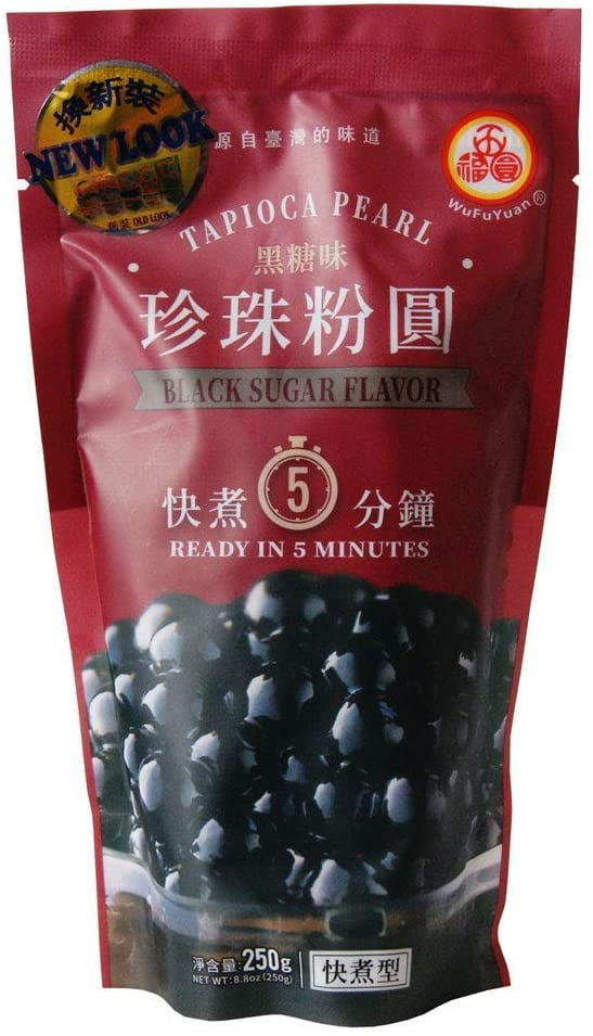 WuFuYuan Tapioca Pearl Black 8.8 Oz / 250 G (Pack of 2)