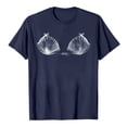 thumbnail image 4 of Wang6 Womens Plus Size Short Sleeve Tshirts Casual Seashell Printed Graphic Tees Summer Crew Neck Loose Fit Tops Navy XL, 4 of 4