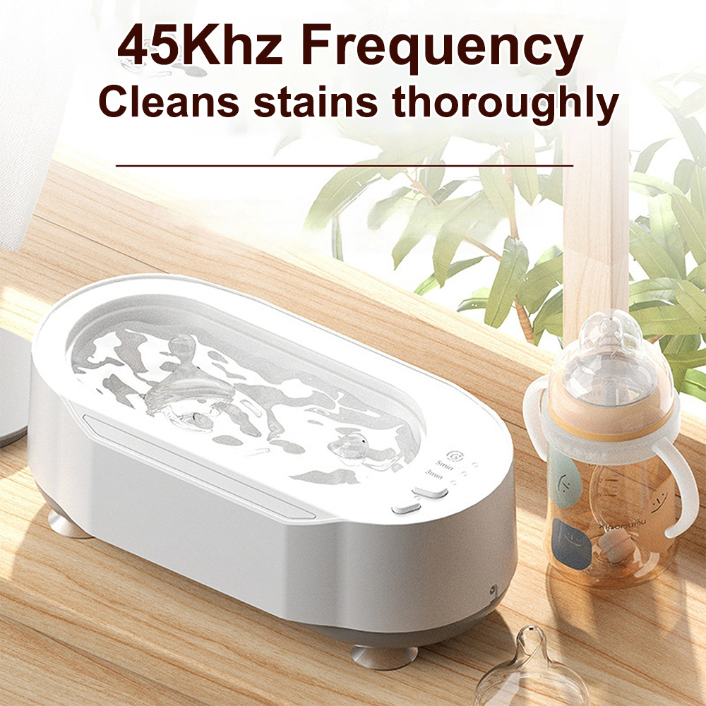 (2 pack) Ultrasonic Cleaner Machine, Portable Professional Ultrasonic Cleaner for Jewelry, Eyeglasses, Rings, Coins, Denture, Utensils, Chain