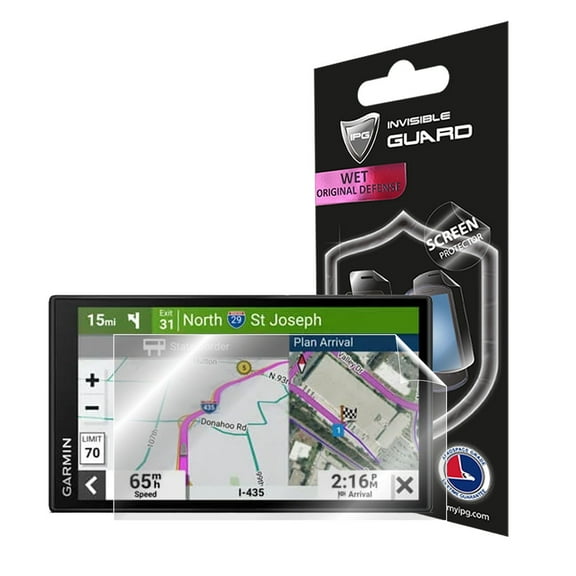 IPG For Garmin dezl OTR610 6 inch GPS Truck Navigator Touchscreen Screen Protector (2 Units) Invisible Ultra HD Clear Film Anti Scratch Skin Guard - Smooth/Self-Healing/Bubble -Free for OTR6