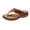 Brown, variant on Summer Slippers For Women Indoor And Outdoor Wide Women's Orthopedic Sandals Wedge Flip-flops Outer Beach Sandals Comfortable Shoes With Ergonomic Soles