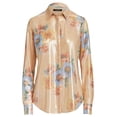 thumbnail image 5 of MSRP $135 Lauren Ralph Lauren Crepe Shirt Metallic Blush Natural Size XS, 5 of 5