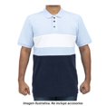 thumbnail image 1 of Playera George Talla G Polo con Franjas en Medio Azul, 1 of 4
