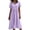 #201-Purple, variant on Women's Short Sleeve Drop Waist Maxi Dress Button V Neck Pleated Loose Flowy Long Dress for Graduation Dress