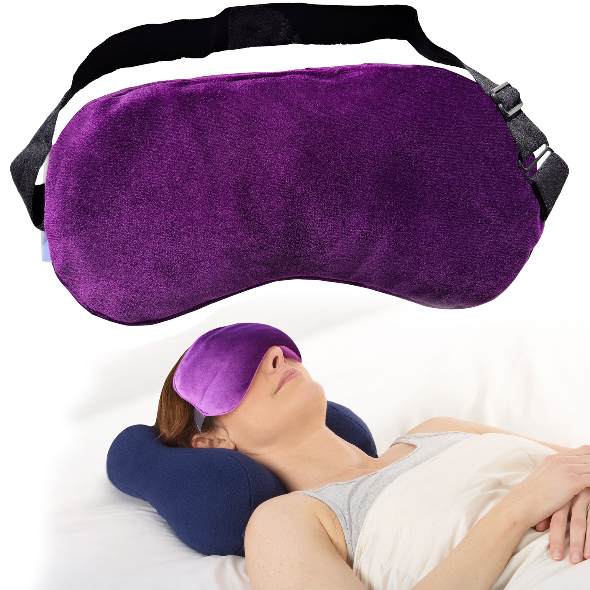 SunnyBay Microwavable Heated Eye Mask for Dry Eyes, Moist Cold and Warm