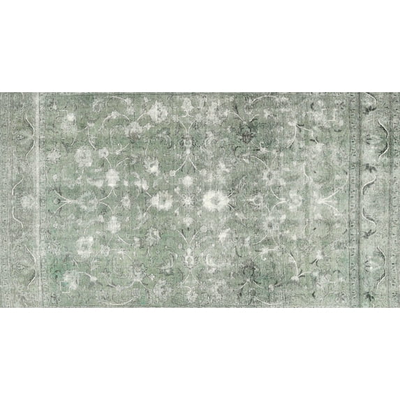Ahgly Company Indoor Rectangle Contemporary Pale Silver Gray Abstract Area Rugs, 4' x 6'