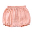 thumbnail image 7 of Toddler Girl Clothes Cotton Linen Summer Sleeveless Tank Top with Elastic Waist Bloomers Shorts Set Cute Baby Outfits (12 Months, Pink), 7 of 7