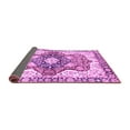 thumbnail image 2 of Ahgly Company Indoor Square Abstract Purple Modern Area Rugs, 4' Square, 2 of 4