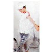Emergency Clear Rain Poncho 3mil PVC : ( Pack of 4 Pcs )