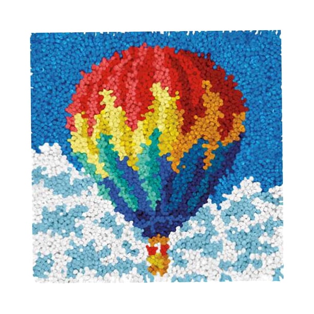 Kit de ganchillo para hacer tú mismo, alfombras, cojines, bordados, kit de ganchillo para niños y adultos Globo