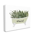thumbnail image 3 of Stupell Industries Snake Plant in Tub Unwind Bath Typography Graphic Art Gallery Wrapped Canvas Print Wall Art, Design by Cindy Jacobs, 3 of 5