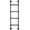 49.21 inches, variant on 165cm/65in Basement Window Well Egress Ladder, Easy Install, Durable & Safe Black Carbon Steel Attic Bunk Bed Ladder, 5-Step Wall/Floor-Mounted Ladder, Loads 441lbs