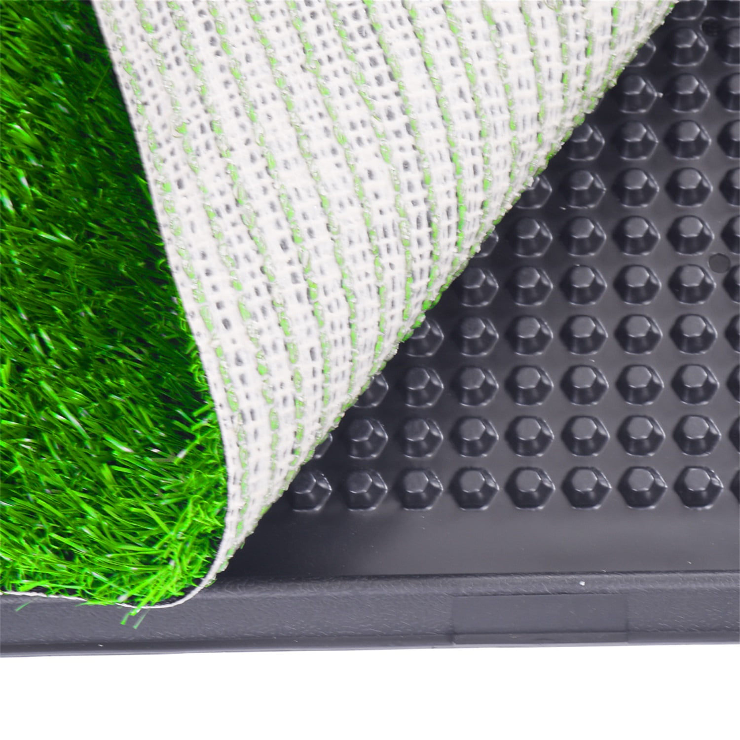 Pefilos 30" Dog Grass Puppy Pee Pad Reusable 3-Layer Training Potty Pad with Tray, Small Pet Toilet for Dog Housebreaking Supplies, Green Pefilos 30" Dog Grass Puppy Pee Pad Reusable 3-Layer Training Potty Pad with Tray, Small Pet Toilet for Dog Housebreaking Supplies, Green