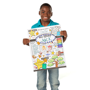 Color Your Own All About Me! Posters - Craft Kits - 30 Pieces
