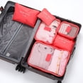 thumbnail image 3 of Bolsa de viaje portátil para guardar ropa interior, juego de seis piezas para documentos, bolsa para artículos diversos, juego de lavado y acabado de cosméticos, 3 of 5