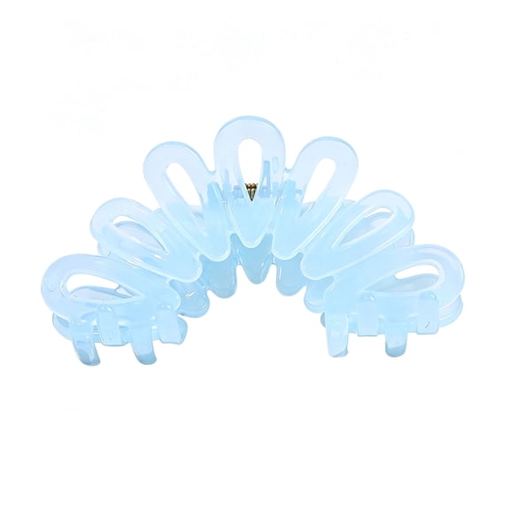 fuxzkrlz Back Head Shark Hair Clip, Large Hollow Petal Shape Hair Claw, Bun Holder Hair Accessory, Large Size Shower Hair Clip for Thick Hair Buns And Half-Ties