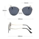 thumbnail image 2 of Gafas de sol de ojo de gato con borde cortado sin marco, gafas de sol modernas y con personalidad, hechas de metal, 2 of 5