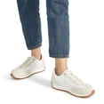 thumbnail image 6 of LUCKY STEP Womens Fashion Sneakers Trendy Tennis Shoes Stylish Retro Casual Shoes,Ivory White, 6 of 6