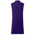 thumbnail image 5 of Yuhangmm Summer Cardigans for Women Lightweight Women's Long Sweater Vests Sleeveless Open Front Cardigan Tunic Top Coat Fall Winter Outfits Purple S, 5 of 5