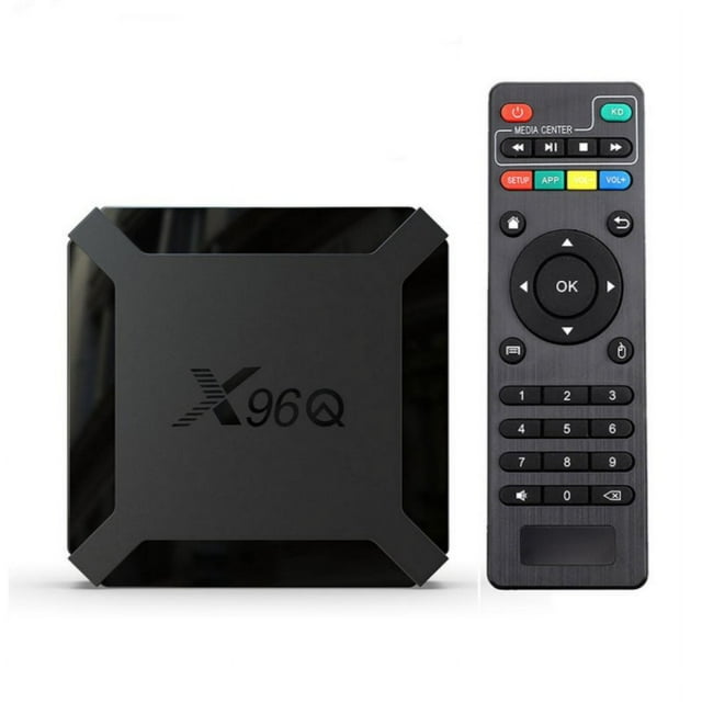 Boîtier TV Android 10.0 X96Q Allwinner H313 Quadricœur 4K Intelligent Android TV 2.4G Wifi X96 Q Décodeur Réglementaire Britannique