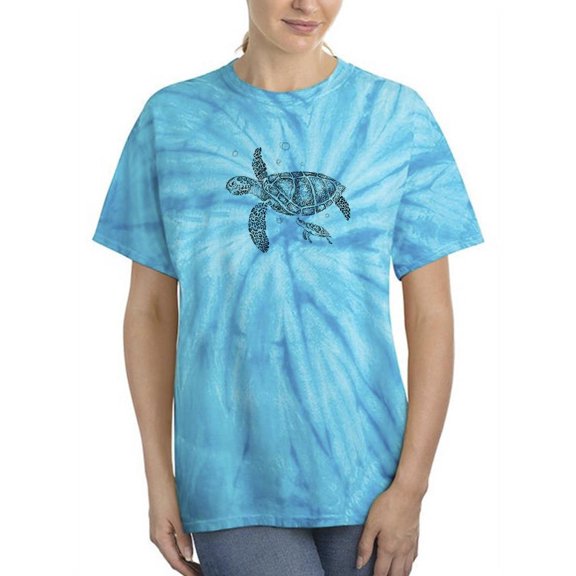 Sea Turtles Lovely Family Tie Dye Cyclone Women -Image by Shutterstock, Female Small